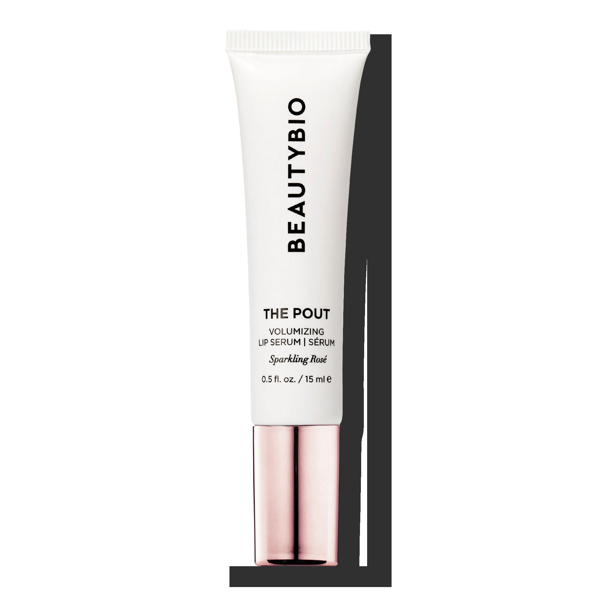 The Pout Sparkling Rosé Hyaluronic Acid Collagen Plumping Lip Serum -  BeautyBio